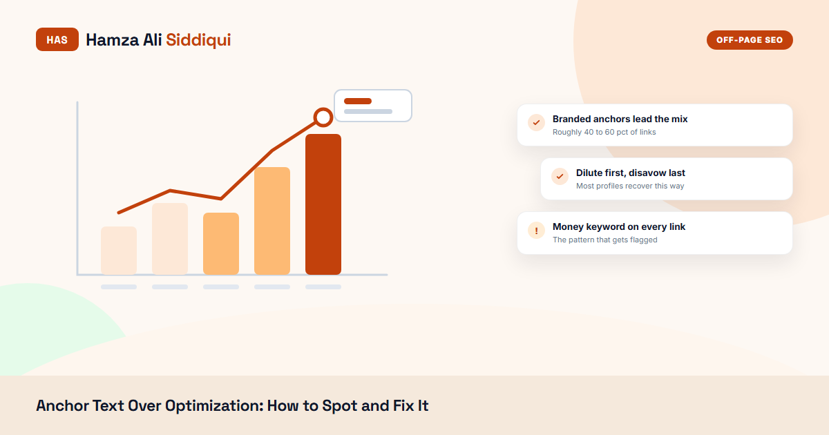 Anchor Text Over Optimization: How I Spot It and Fix It in 2026