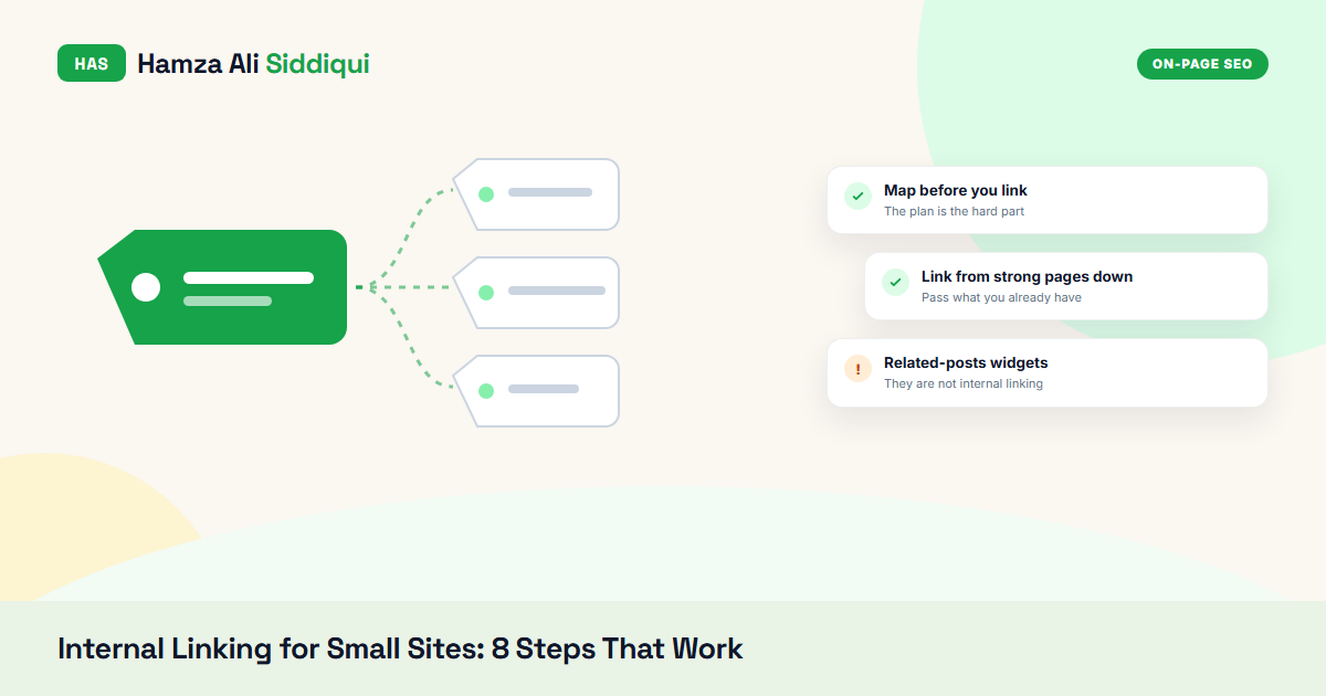 Internal Linking Strategy for Small Websites: 8 Steps That Move Rankings