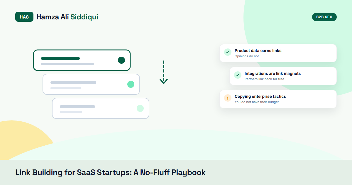 Link Building for SaaS Startups: A No-Fluff 2026 Playbook