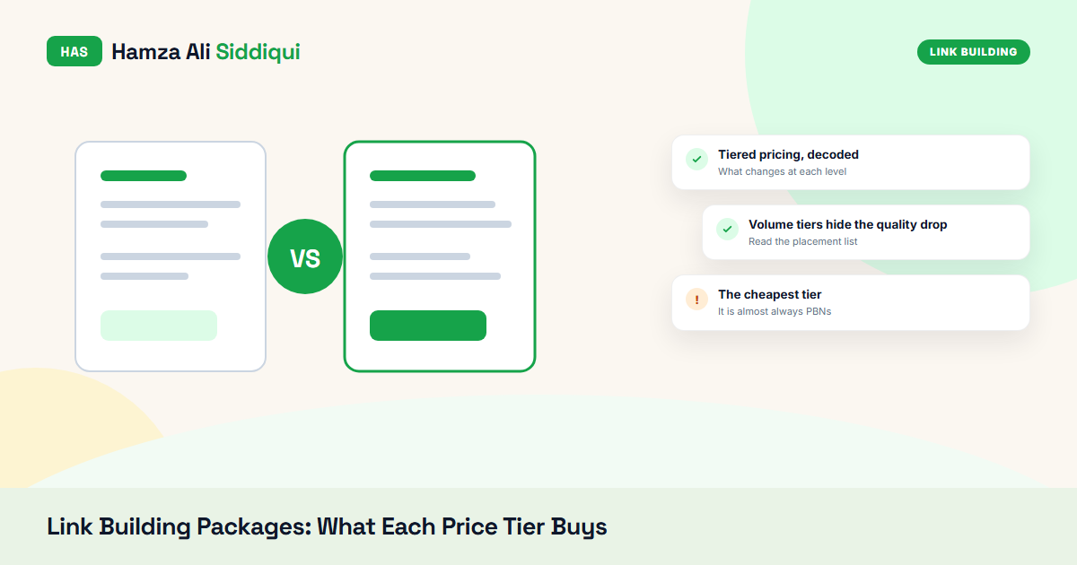 Link Building Packages in 2026: What Each Price Tier Actually Buys