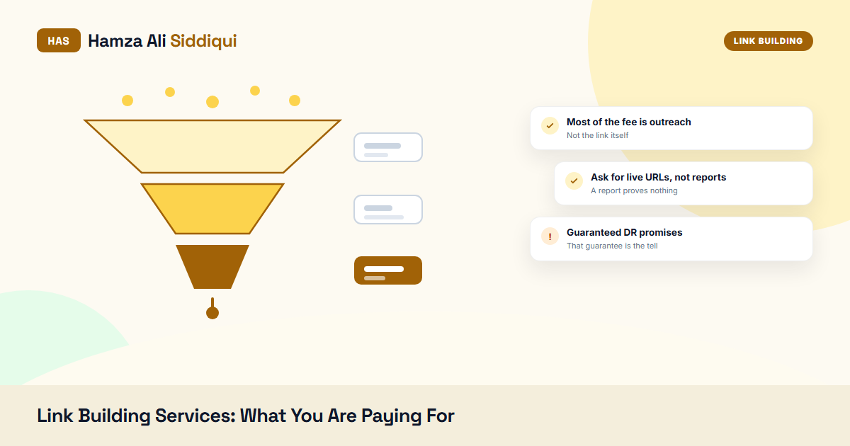 Link Building Services in 2026: What You Are Paying For, What It Costs, and How to Choose One